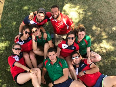 Participantes del IES Claudio Sánchez Albornoz (El Tiemblo), IES María de Córdoba (Las Navas del Marqués), CEO Virgen de Navaserrada (El Hoyo de Pinares) y IESO San Juan de La Cruz (Fontiveros)